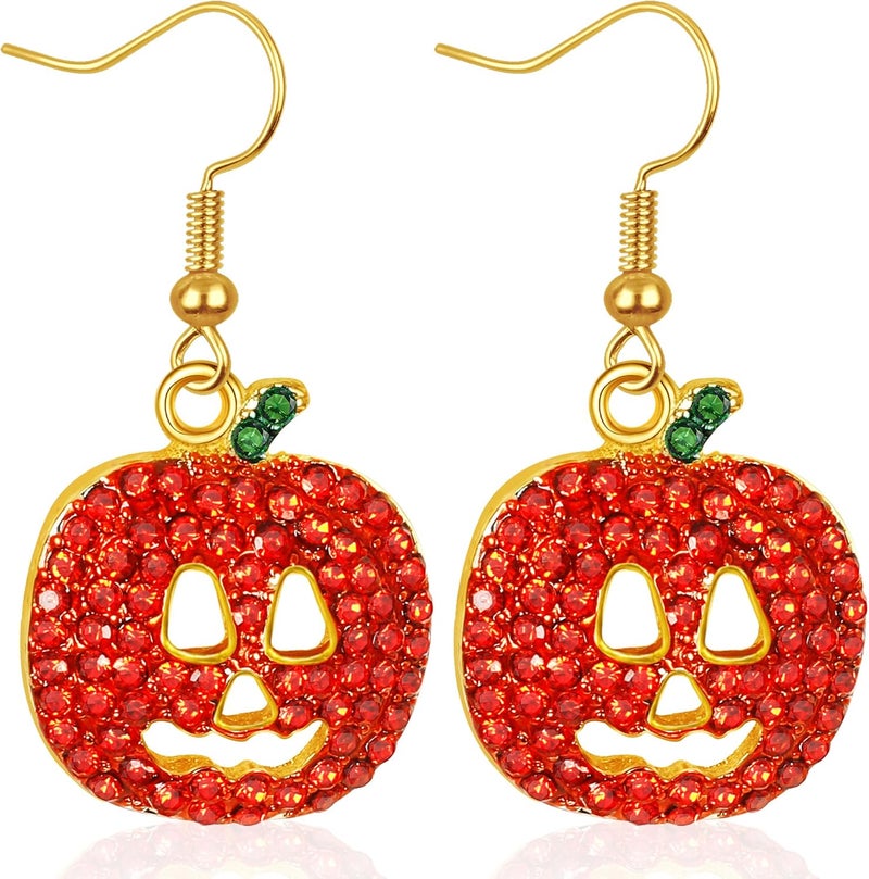 Fullive Thanksgiving Earrings, Fall Stud Dangle Turkey Earrings, Hypoallergenic Thanksgiving Accessory for Women Adult - Image 1